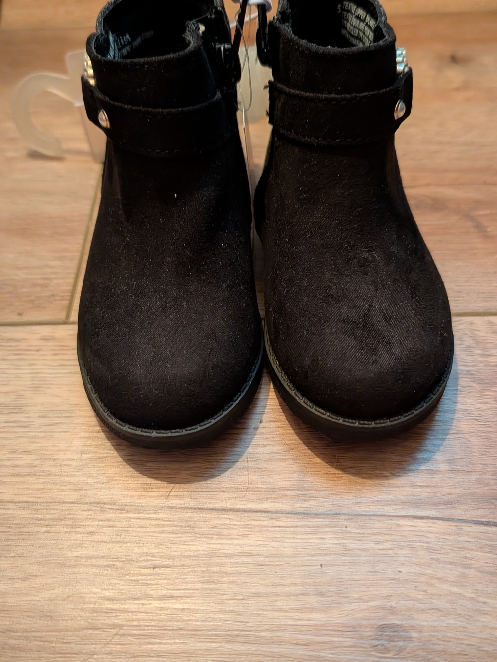 The Children's Place Black Girls' Ankle Boots with Strap